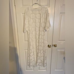 Francesa’s sunflower lace Kimono/ Swim Cover